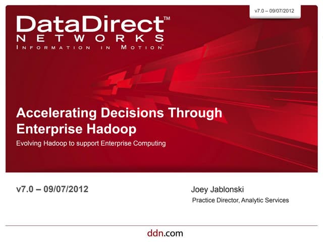DDN Accelerating-Decisions-Through-Enterprise-Hadoop-final