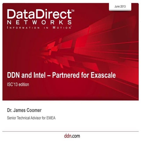 DDN and Intel: Partnered for Exascale | PDF