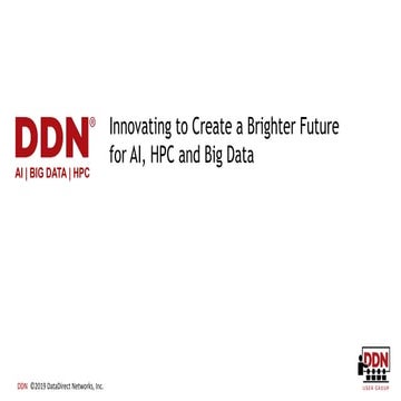 Innovating to Create a Brighter Future for AI, HPC, and Big Data