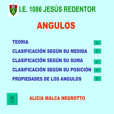 LOS ANGULOS Y SU CLASIFICACIÓN