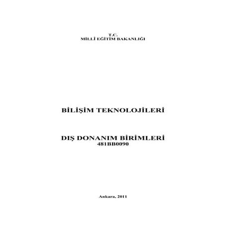 Dış donanım birimleri