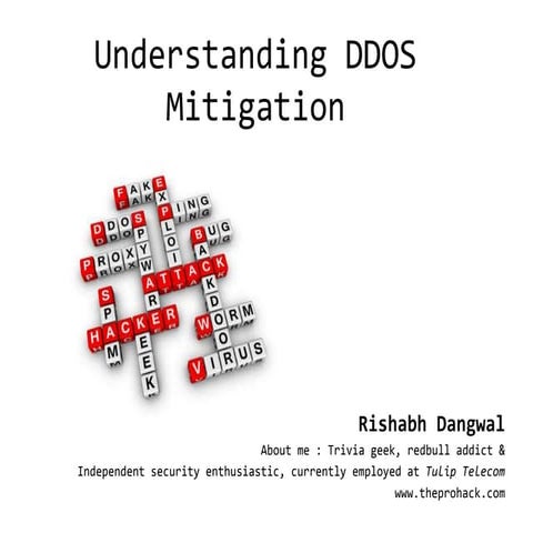 Understanding DDOS Mitigation by Rishabh Dangwal - www.theprohack.com