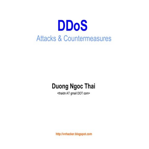 DDoS Attacks and Countermeasures
