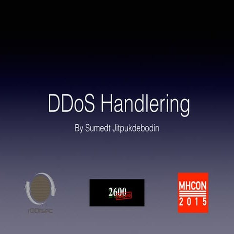 DDoS handlering