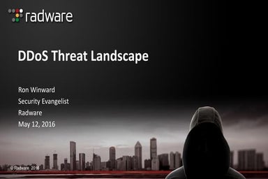 DDoS Threat Landscape - Ron Winward CHINOG16