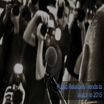  Public Relations Trends 2015