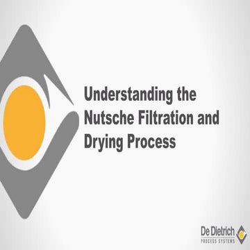 Understanding the Nutsche Filtration and Drying Process