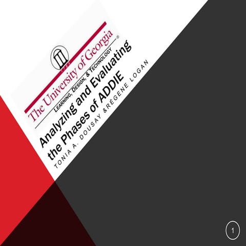 Evaluating & Analyzing the Phases of ADDIE