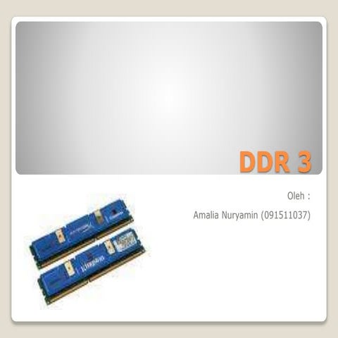 Arkom : DDR 3