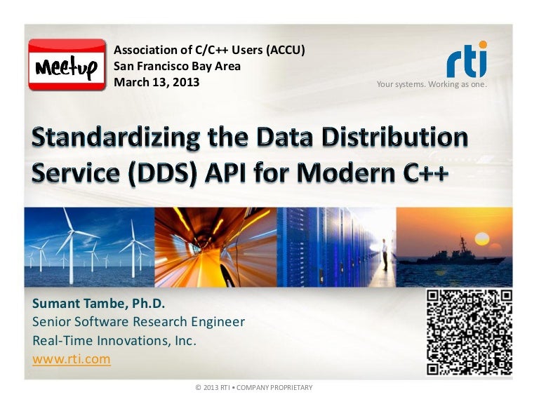 Standardizing the Data Distribution Service (DDS) API for Modern C++