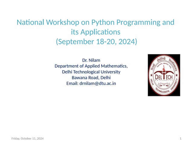 DDU Workshop Day-2 presentation (1).pptx