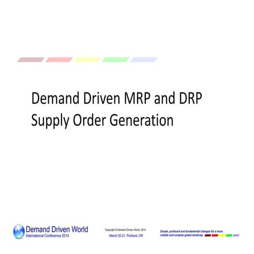 Ddw2014   demand driven mrp and drp supply order generation