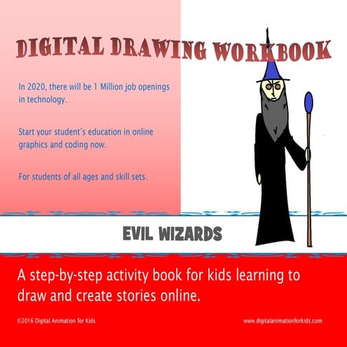 Digital Drawing Workbook: Draw a Wizard Using Paint Editor | PDF ...