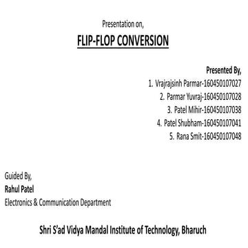 flip flop coverison