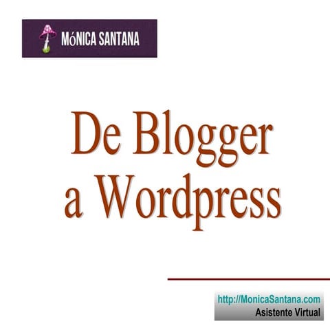 De blogger a wordpress