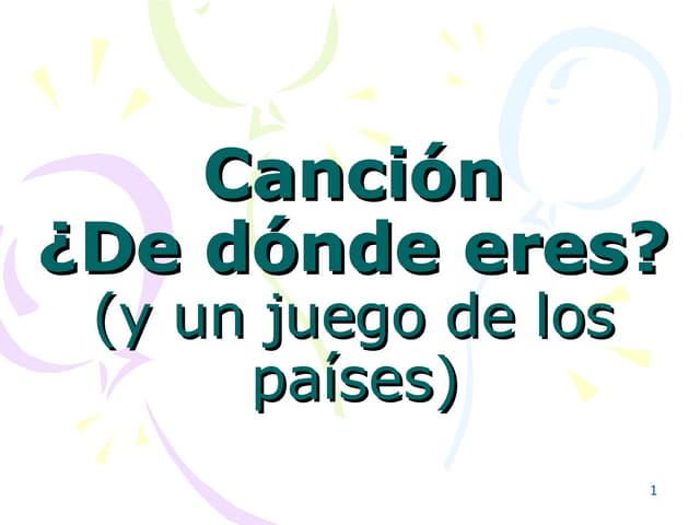 De Donde Eres