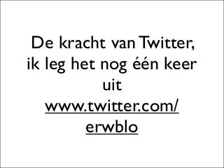 De Kracht Van Twitter