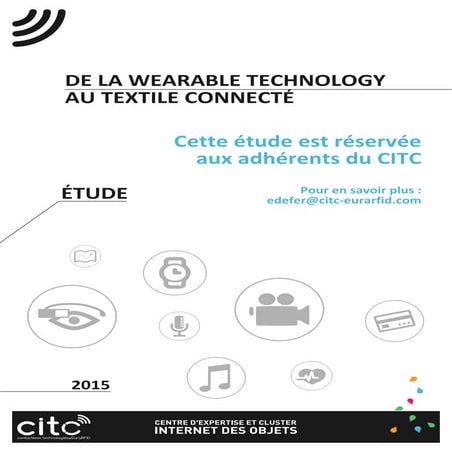 Etude 2015 - De la wearable technology au textile connecté