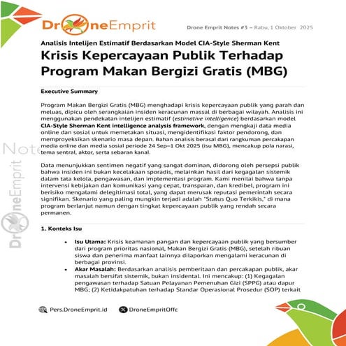 Analisis Intelijen Estimatif Berdasarkan Model CIA-Style Sherman Kent Krisis ...