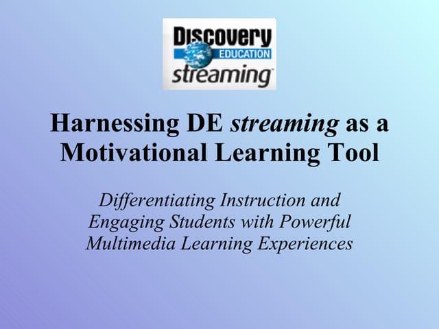 Harnessing DE Streaming Builders