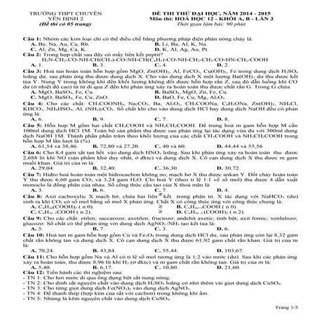 De thi-thu-thpt-quoc-gia-lan-3-nam-2015-mon-hoa-hoc-truong-thpt-yen-dinh-2