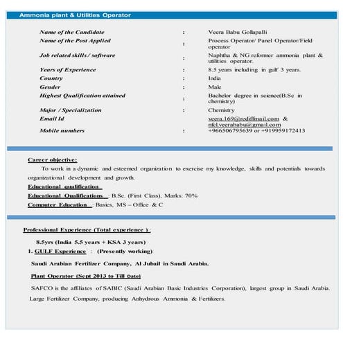 ammoniautility operator