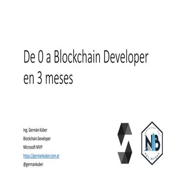De 0 a blockchain developer en 3 meses