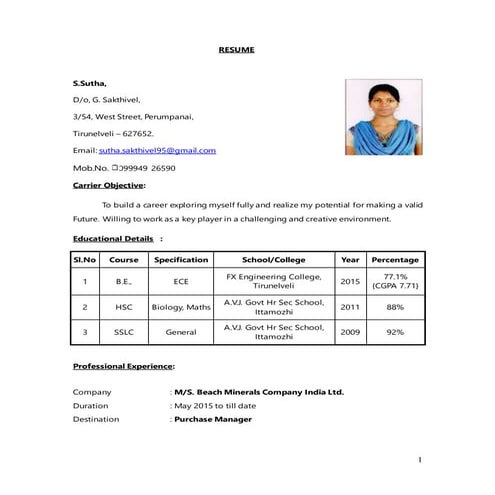 IB certified Resume | PDF