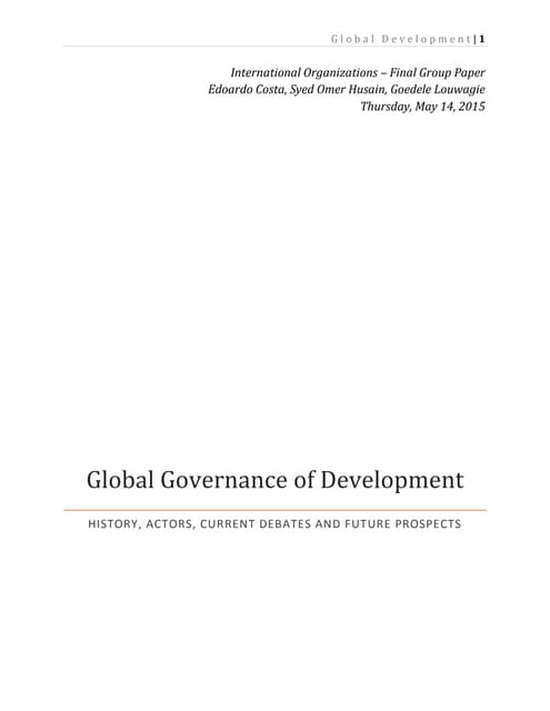 Group Paper VI - Global Governance of Development - v2.0