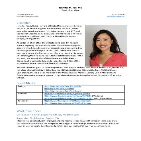 Jennifer Joe_CV_General 9-7-15