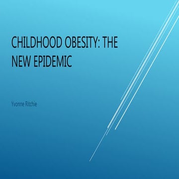 Childhood Obesity Powerpoint | PPTX