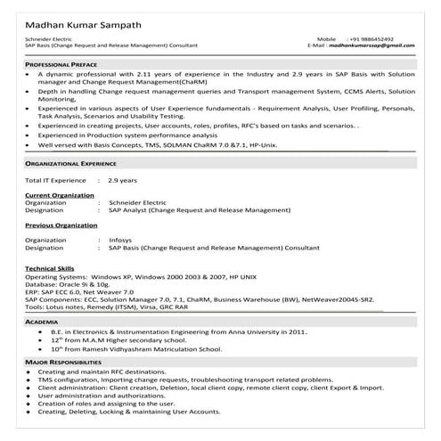 Madhan Kumar-SAP(Change Request and Release Management)SOLMAN