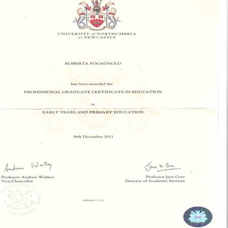 PGCE University of Northumbria | PDF