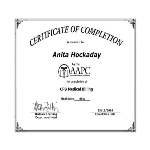 certCPB Medical Billing