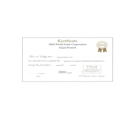 IBM Certificate | PDF