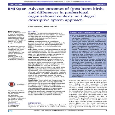 Adverse outcomes - BMJ Open 2014-4-e006083 - LH-HS - 21-11-2014