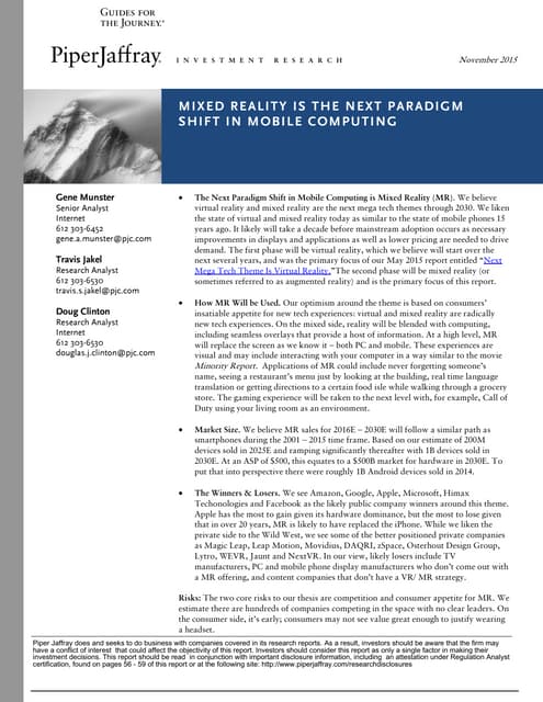 Mixed Reality