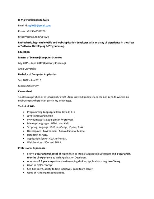 Resume