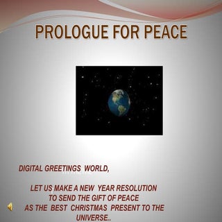PROLOGUE FOR PEACE