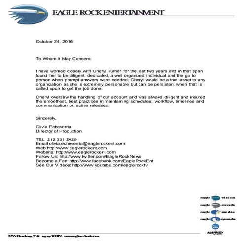 Eagle Rock Letter October 24