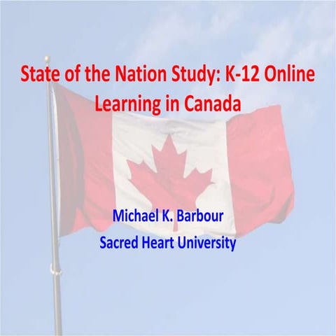 DLAC Ignite 2026 - State of the Nation: K-12 e-Learning in Canada | PDF