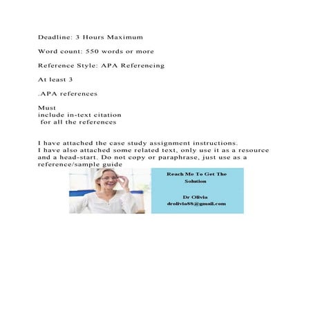 Deadline 2 Hours MaximumWord count 275 to 550 wordsReferen.docx