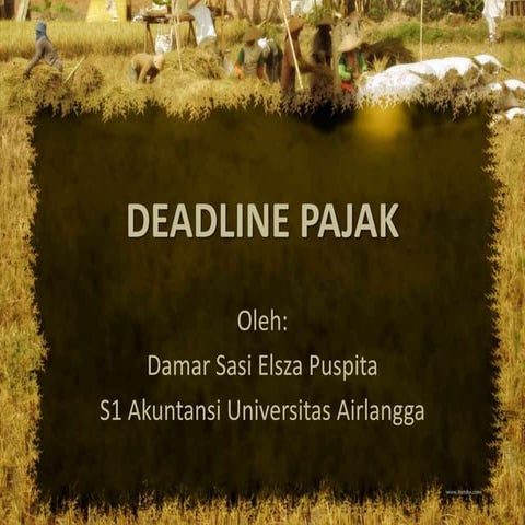 Deadline pajak-pajak