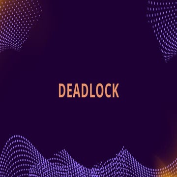 Deadlock in Operating Systems (Process Management) | PPTX