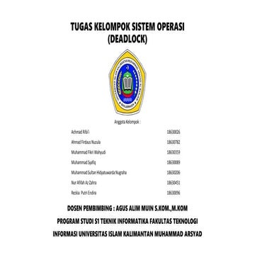 Deadlock   kelompok 3