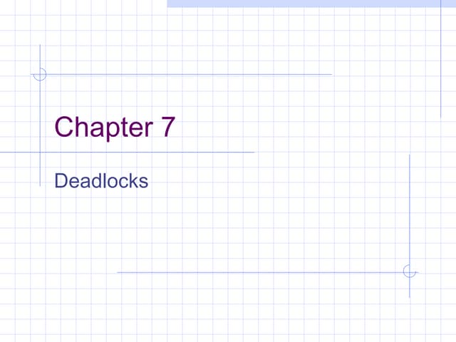 Deadlocks