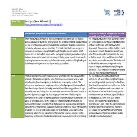 Dead space 3 analysis