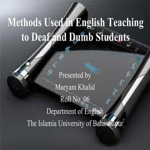 Deaf and dumb
