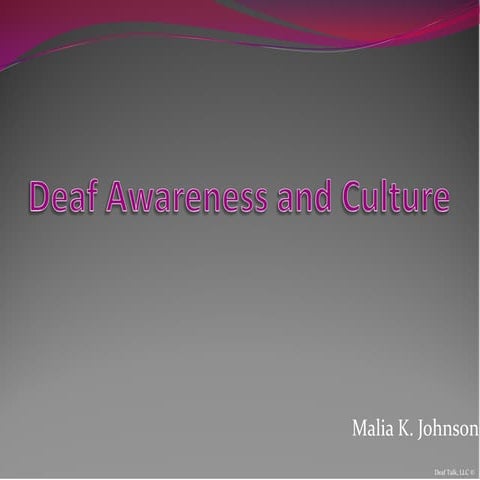 Deaf Awareness And Culture Wdw March 2010