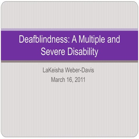 Deafblindness